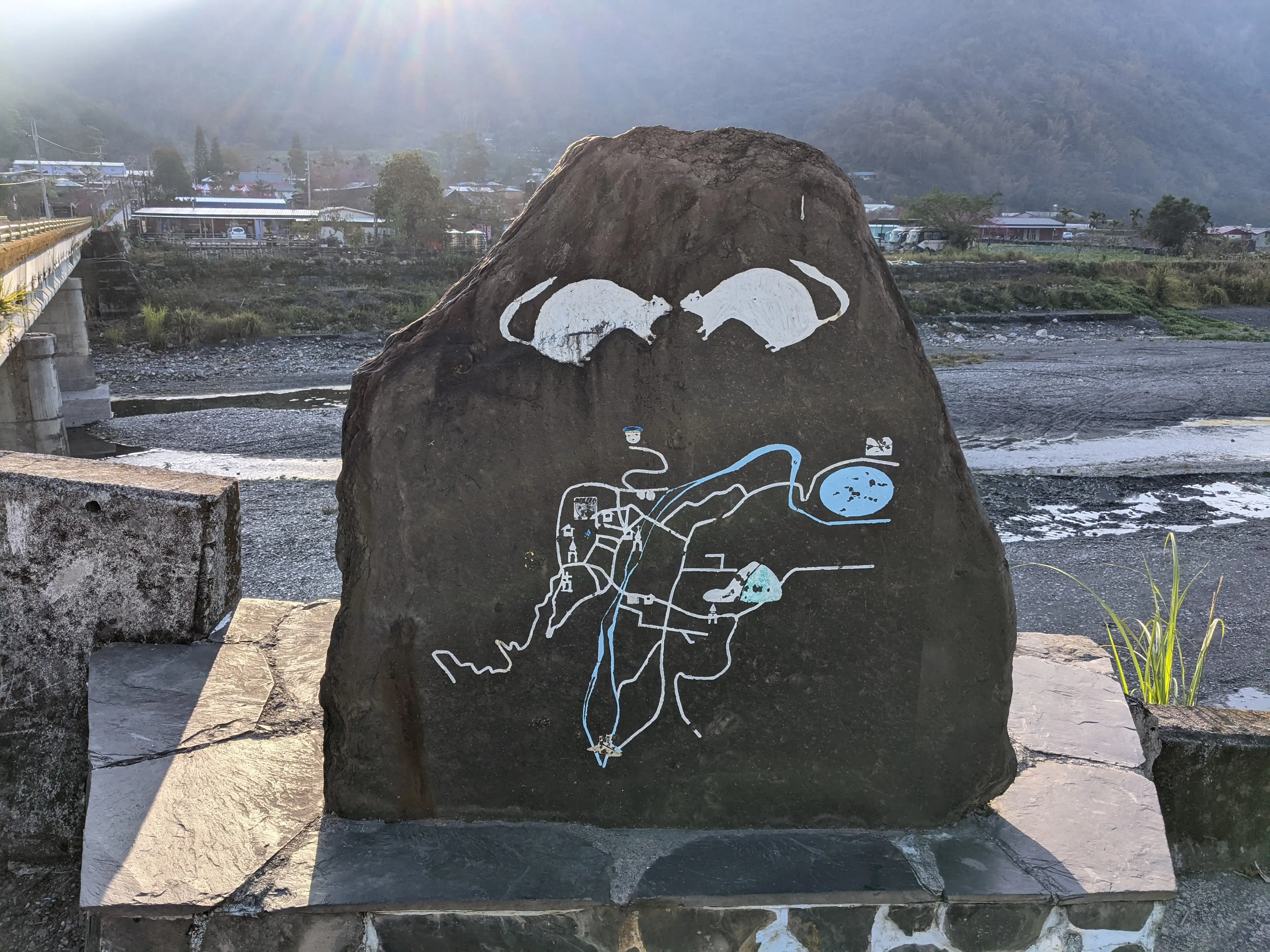 寬廣的濁水溪河床。